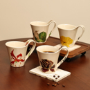 复古马克杯陶瓷水杯女士家用小众咖啡杯精致好看 杯子办公室茶杯