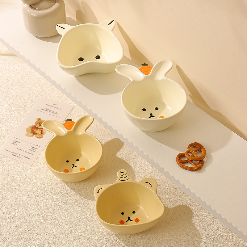cookzone陶瓷日式可爱小碗