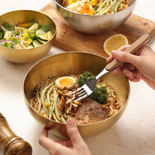 cookzone不锈钢韩式拌面碗拌饭碗