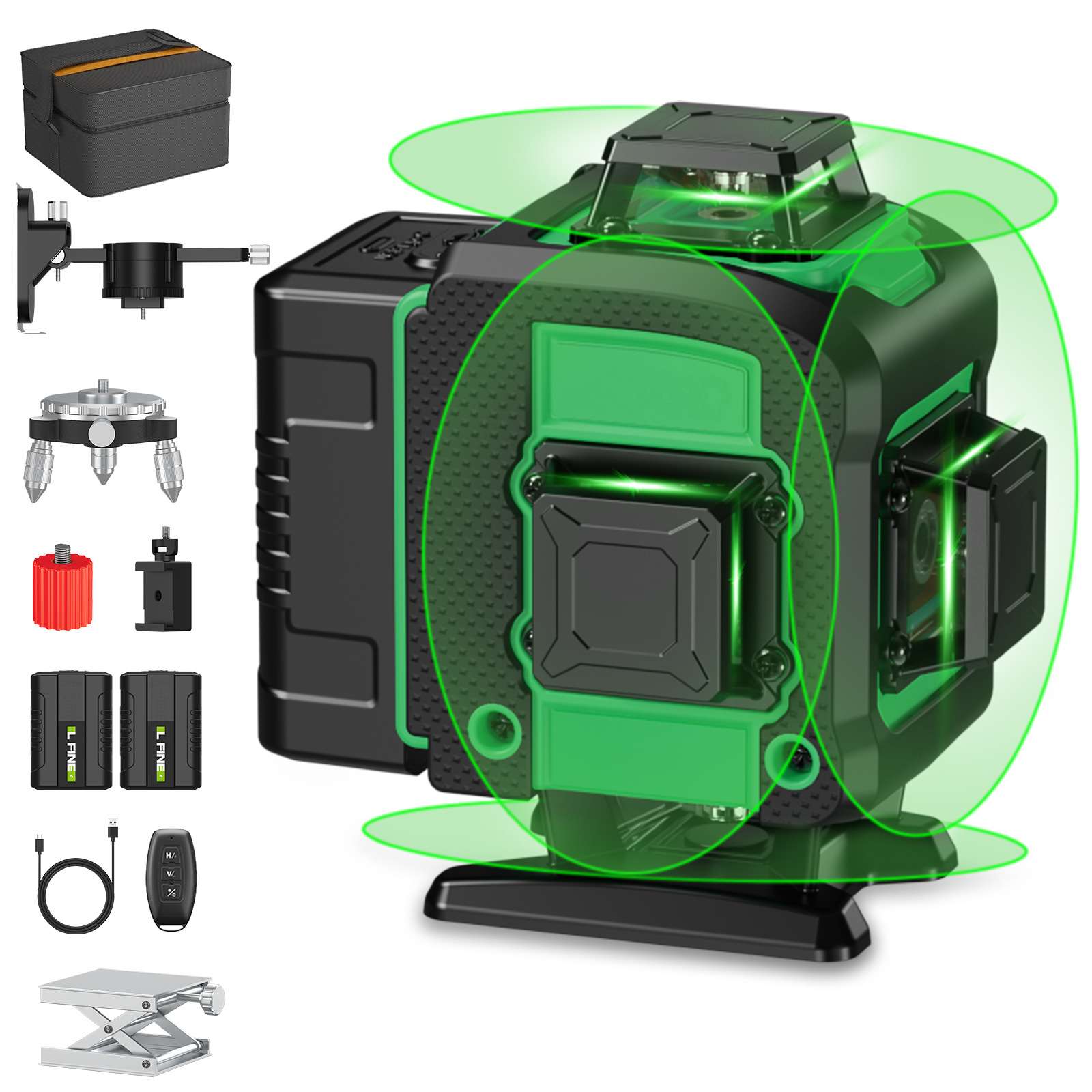 LFINE4D16线3D12线绿光水平仪激光水平仪投线仪Laserlevel工厂