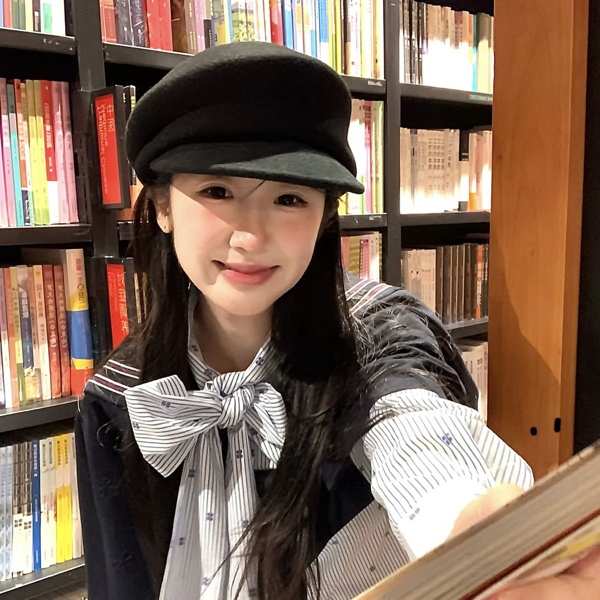 fever同款~黑色羊毛呢报童帽子女秋冬法式鸭舌帽显脸小贝雷帽礼帽