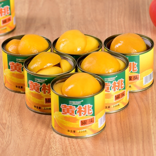 黄桃罐头正品 整箱12罐砀山特产新鲜糖水水果罐头小罐零食便携烘焙
