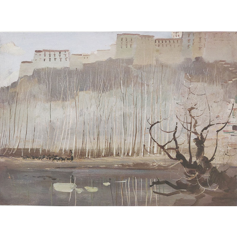 【限时特惠】吴冠中 近代艺术大师 【拉萨龙王潭】 限量版画