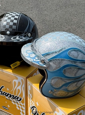 OOHAMA RECAST系列复古头盔摩托车巡航小盔体四季通用3C认证A类