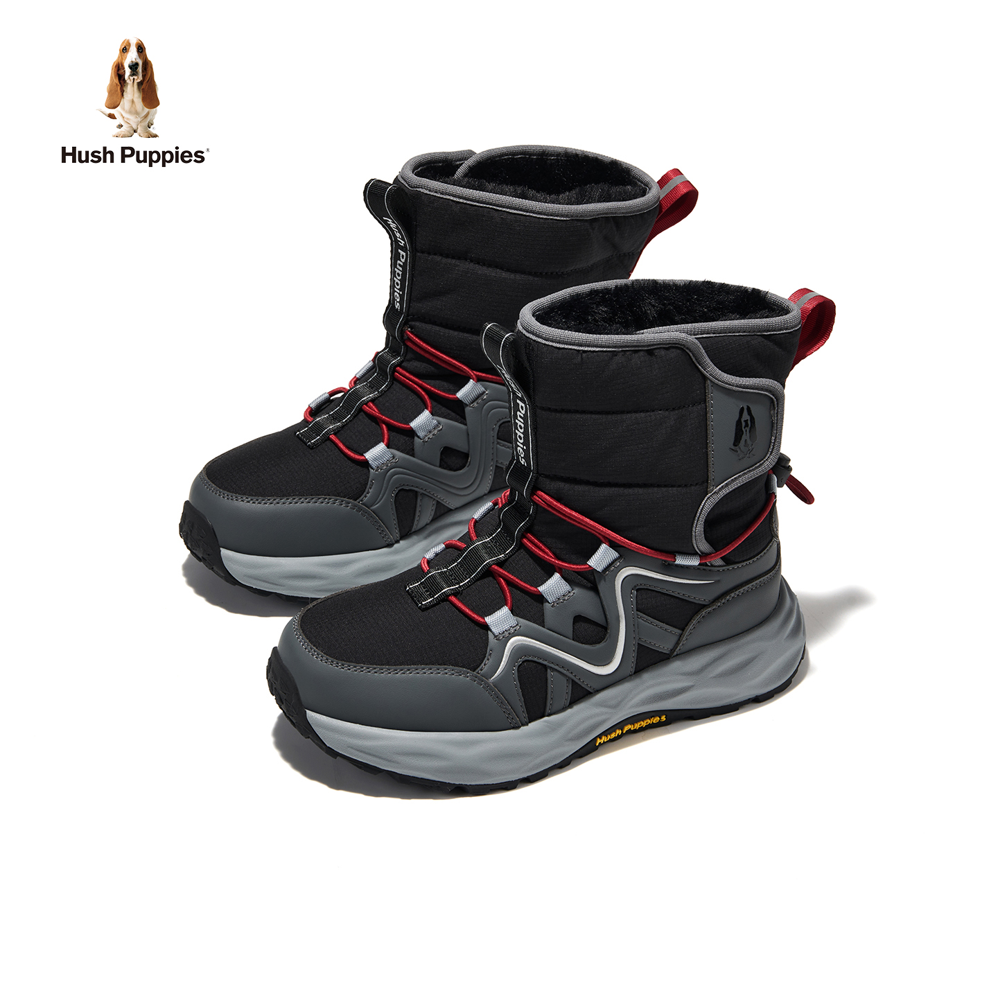 暇步士童鞋儿童棉鞋加绒保暖