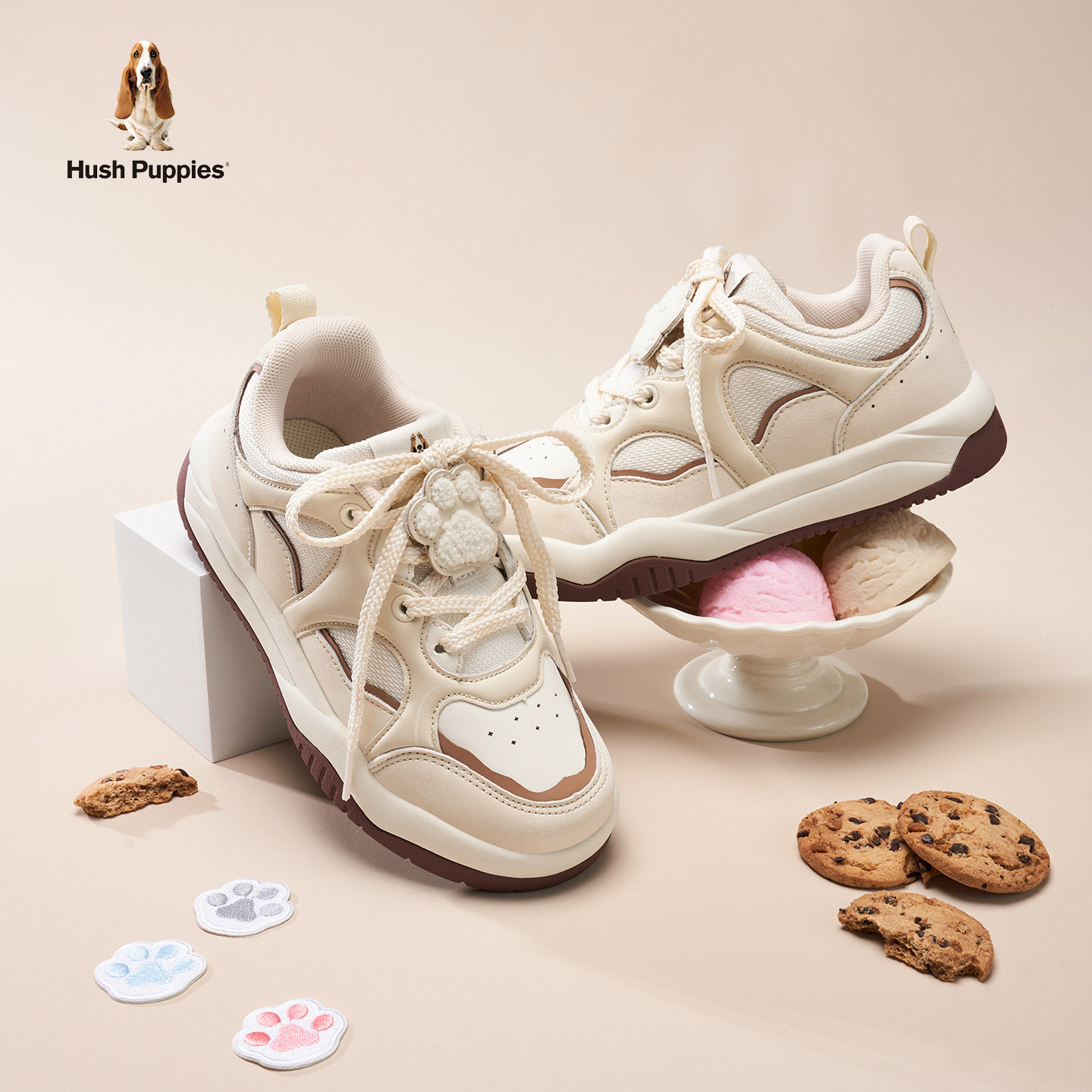 【小爪萌】暇步士童鞋儿童板鞋男女童运动鞋跑步白色软底休闲鞋子