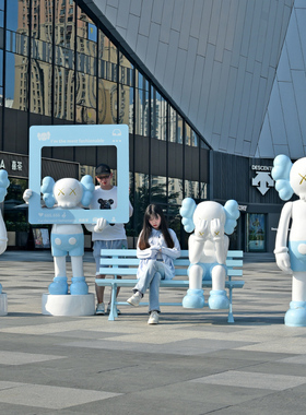 芝麻街大摆件暴力熊公仔雕塑