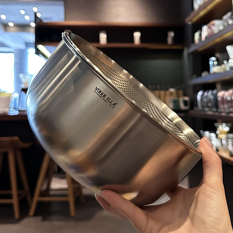 不骗人！真特别精致 18-10不锈钢沥水洗菜篮水果篮淘米篮子洗菜盆