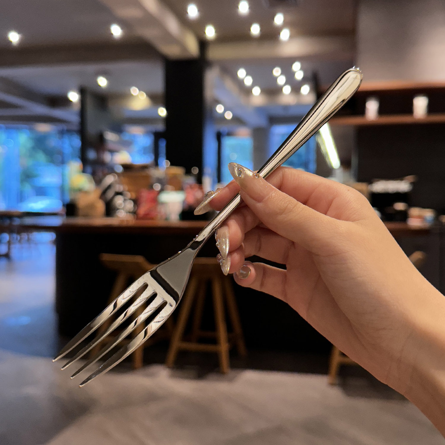 出英专柜沙拉叉!品级316不锈钢!牛排家用西餐叉子水果叉意面叉