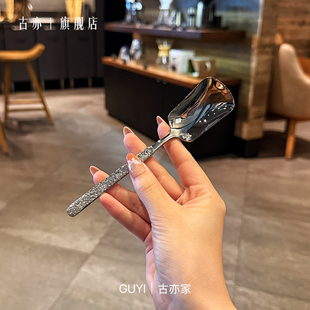 【含泪出 品质绝】304不锈钢创意西瓜铁锹勺吃饭甜品酸奶勺汤匙