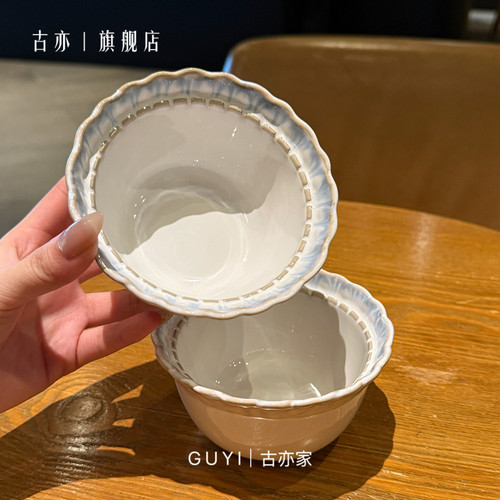 【老板娘自用】高颜值轻奢陶瓷特别好看米饭碗釉下彩小碗汤碗面碗