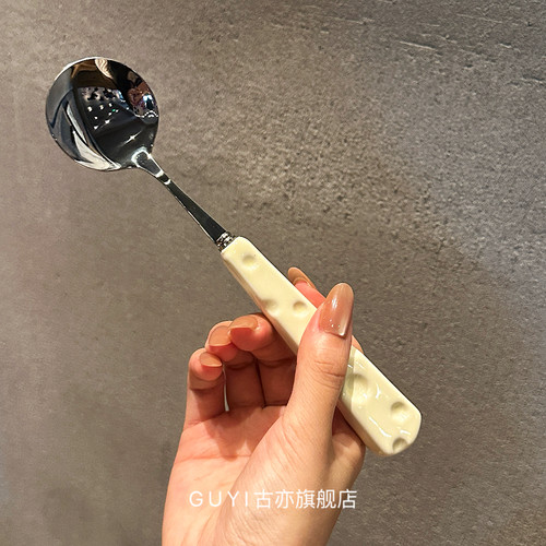 陶瓷奶酪勺子304不锈钢