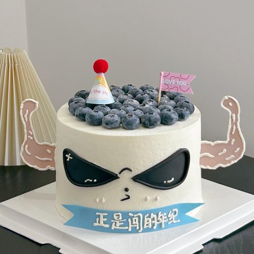 酷狗眼镜肌肉手臂切模模具蛋糕装饰墨镜插旗小帽子生日烘焙装扮