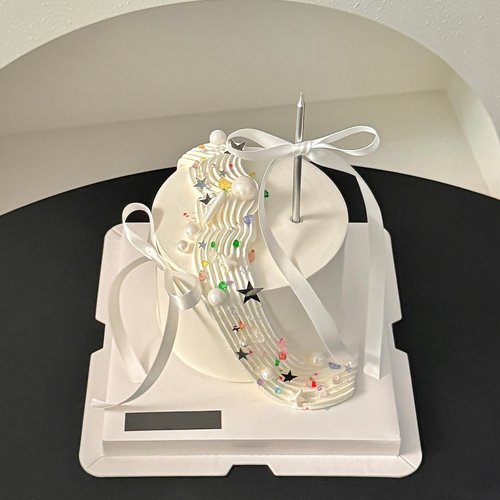 网红简约ins蛋糕装饰彩色砂糖亮片星星糖针糖珠烘焙甜品插件配件