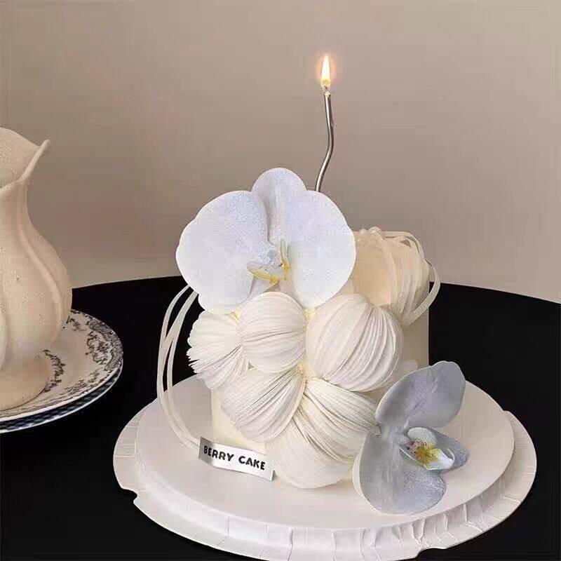烘焙生日蛋糕装饰糯米纸威化纸立体切圆工具蝴蝶兰仙女生日装扮