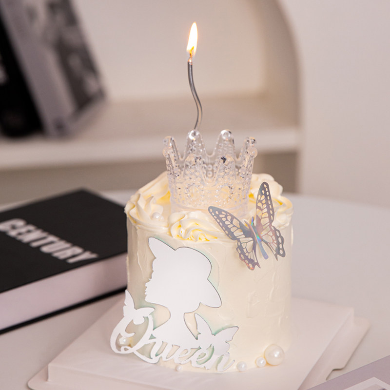 3.8三八女王节幻彩蝴蝶蛋糕装饰女神节亚克透明皇冠烘焙装扮配件,节庆用品/礼品,蛋糕/烘焙装饰用品,淘宝优惠券,粉丝福利购,淘宝优惠卷