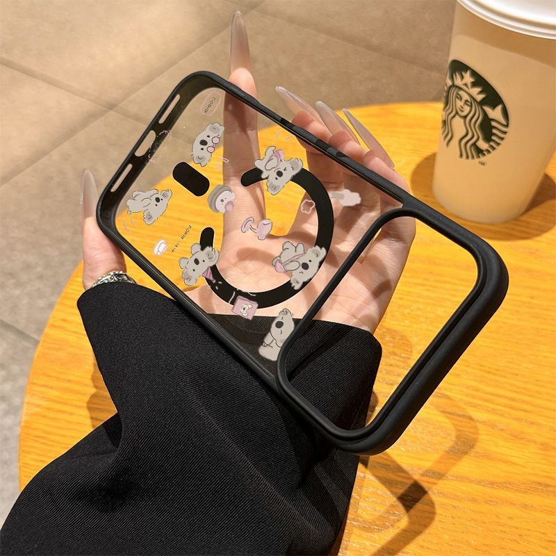 爱台灯考拉适用苹果17pro黑框15 16磁吸13promax亚克力