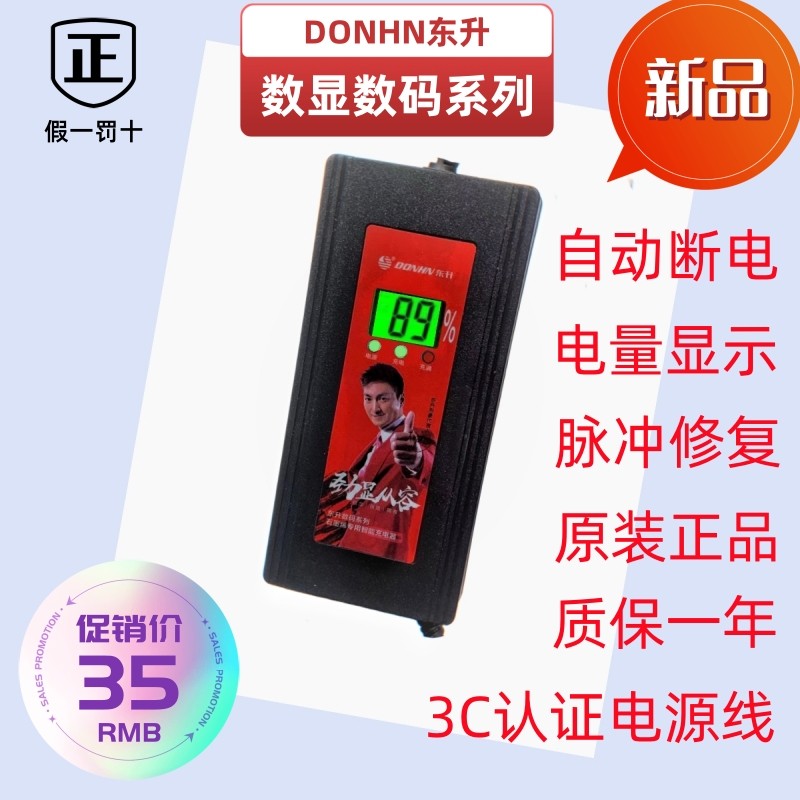 东升数显电瓶充电器48V60V72V智能充电器三轮车两轮车充电器原厂