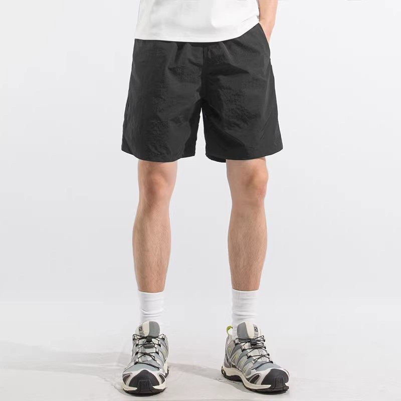 夏季薄款速干短裤男生裤子宽松休闲五分裤户外运动裤5分工装裤潮
