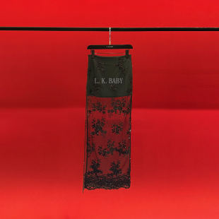 轻熟气质蕾丝提花性感显瘦开叉半身裙3209 与纱共舞 L.K.BABY