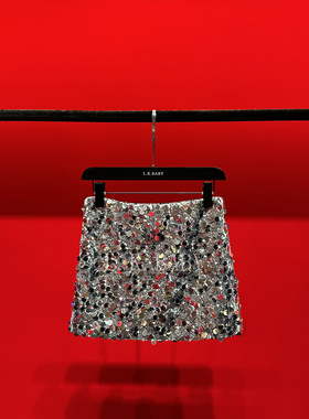 【L.K.BABY】玲珑剔透 fashion精美亮片辣妹性感半身裙