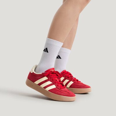 阿迪达斯Adidas BARREDA红色男女经典德训低帮休闲运动板鞋KH7002