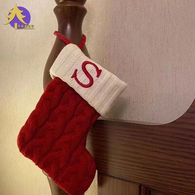 Christmas Stockings Xmas Gift Snowflake Knitting Tree Pendan