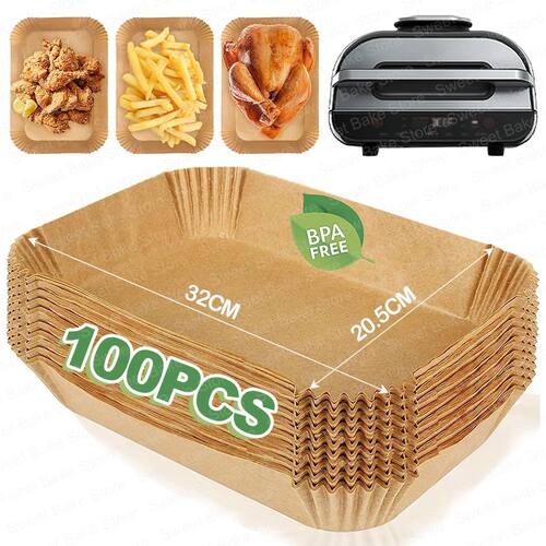 Air Fryer Liners Rectangular Disposable Parchment Paper for