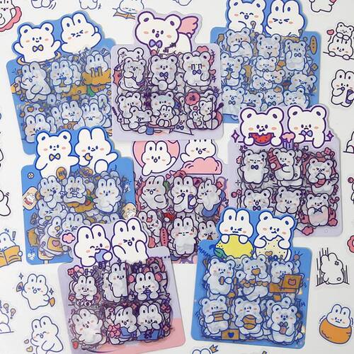 40sheets/pack cute emote stickers Scrapbooking Stickers DIY