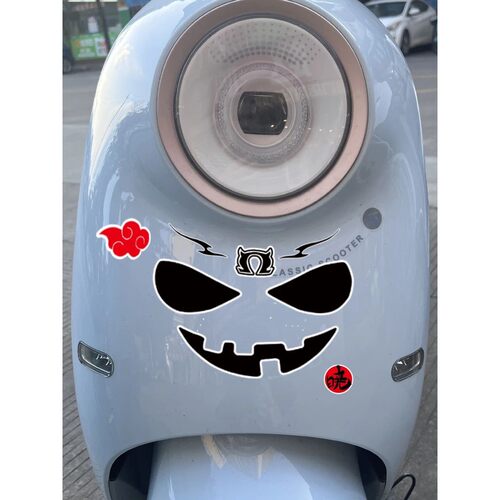 Motorcycle stickers trunk Ghost Smiling Face Decal waterproo