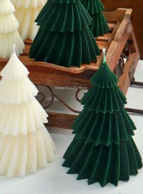 3D Christmas Tree Candle Silicone Mold DIY Christmas Candle