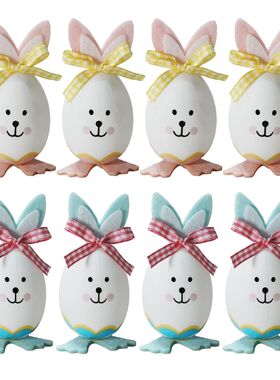 Easter Decorations Eggs 8PCS 8.5CM Plastic Fillabl Toy Color
