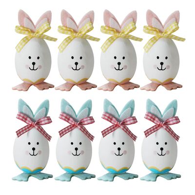 Easter Decorations Eggs 8PCS 8.5CM Plastic Fillabl Toy Color
