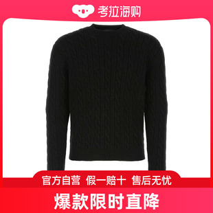 黑色羊毛混纺毛衣 Prada 普拉达 男士 UMB497S23112I7