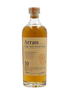欧洲直邮arran艾伦麦芽威士忌10年46%vol700ml英国礼盒装