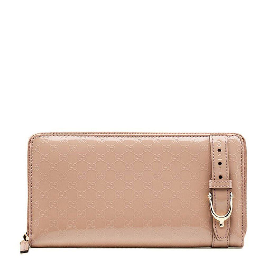 GUCCI 女士裸色漆皮零钱包 309758-AV13G-6812