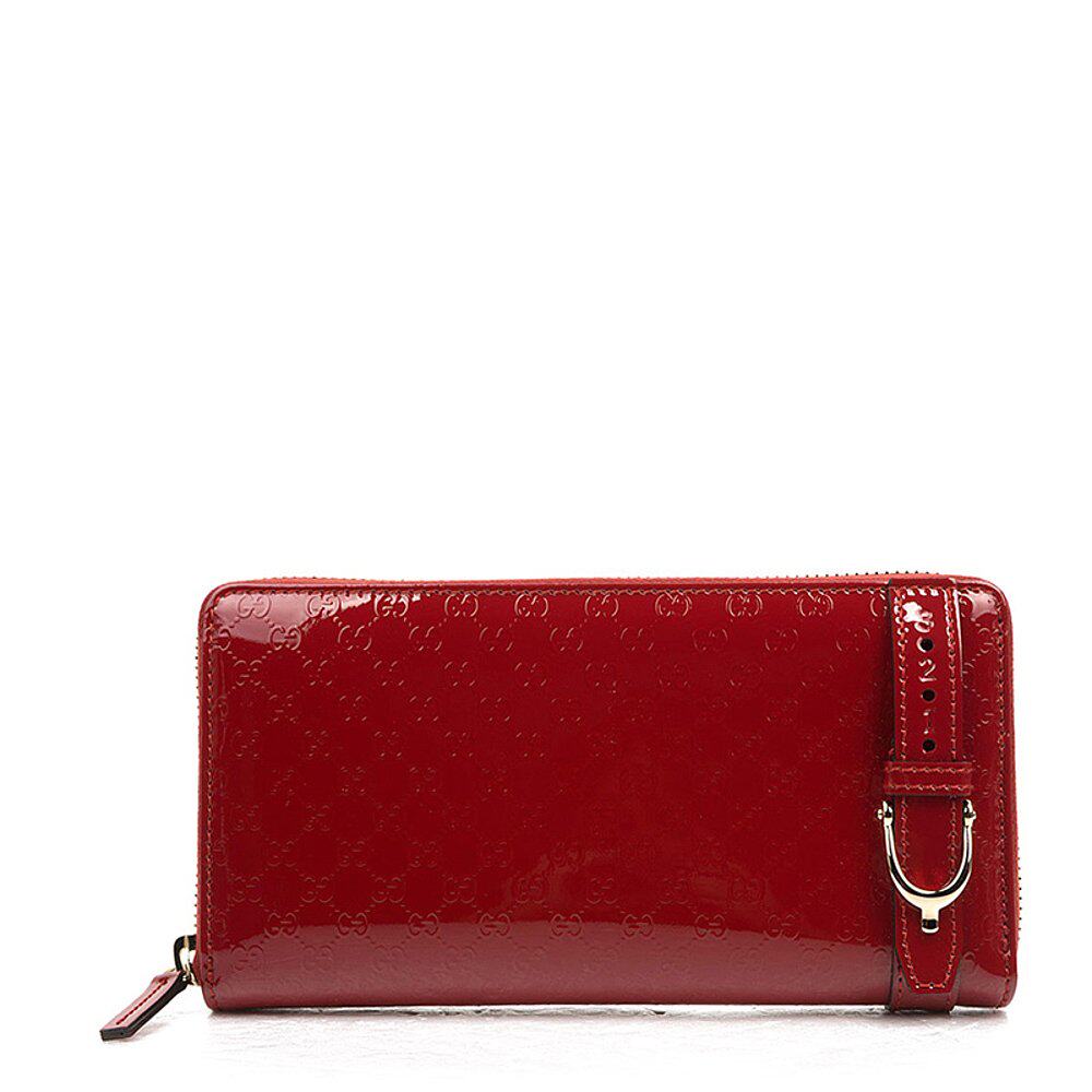 GUCCI 女士红色漆皮零钱包 309758-AV13G-6227