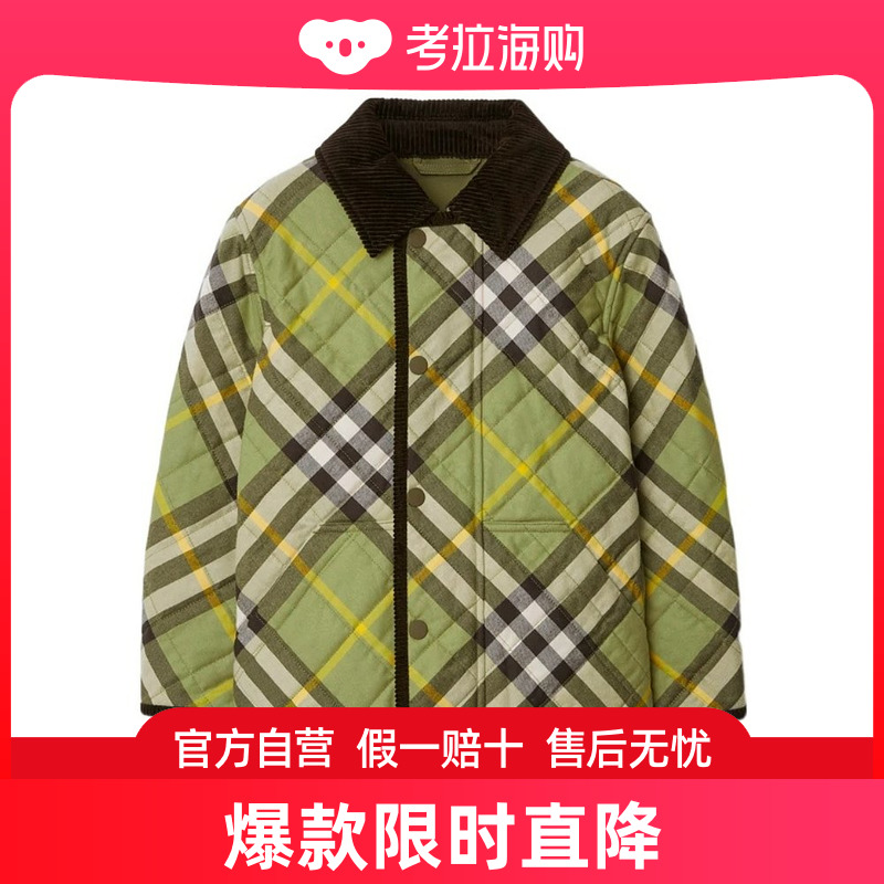 Burberry 巴宝莉 男童 格纹绗缝棉服童装 80781601