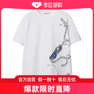 T恤女8088215WHITE BURBERRY24SS长袖