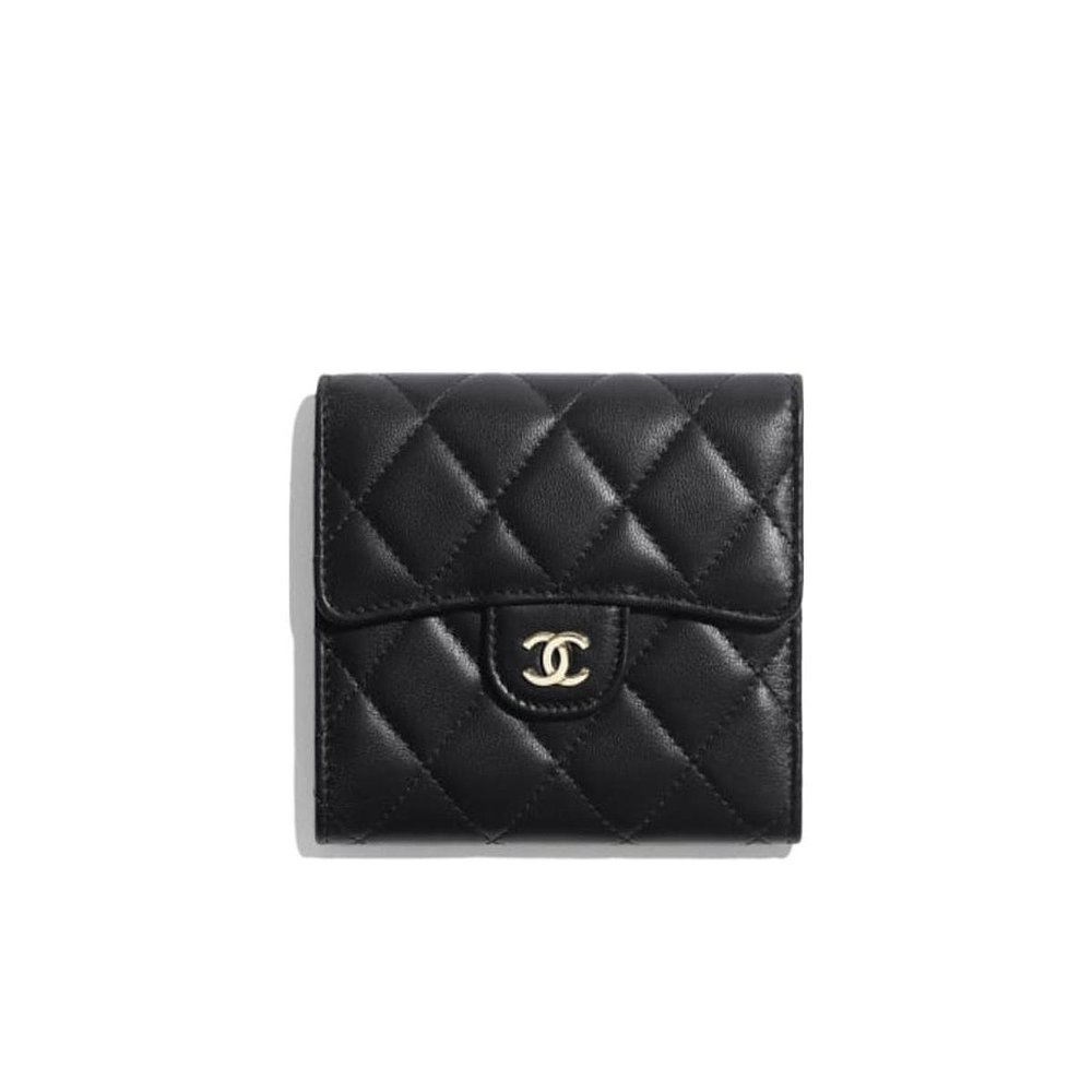 Chanel 黑色经典小号翻盖钱包 AP0231Y01295