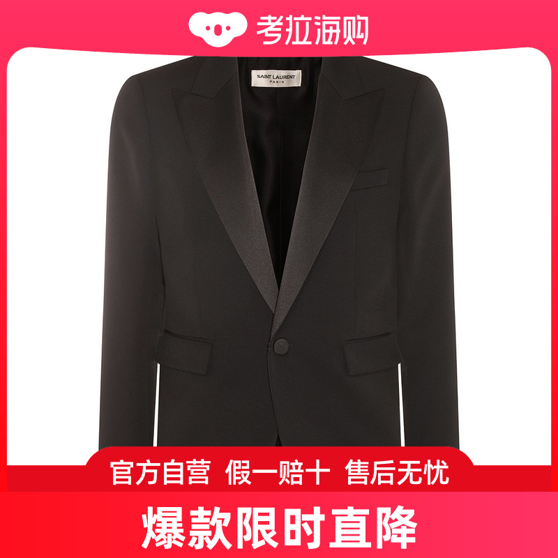 Saint Laurent 圣罗兰 男士 黑色羊毛西装外套 780354Y512W 男装 西服 原图主图