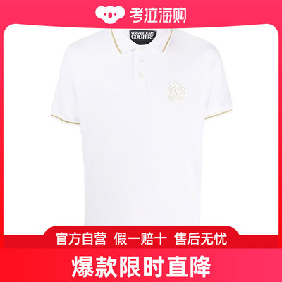 VERSACE 白色男士POLO衫 74GAGT08-CJ01T-G03