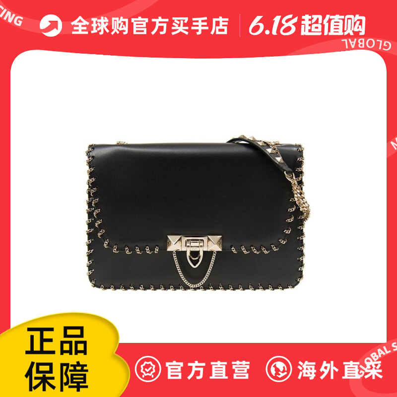 valentino 黑色中号 demilune 单肩包 女士