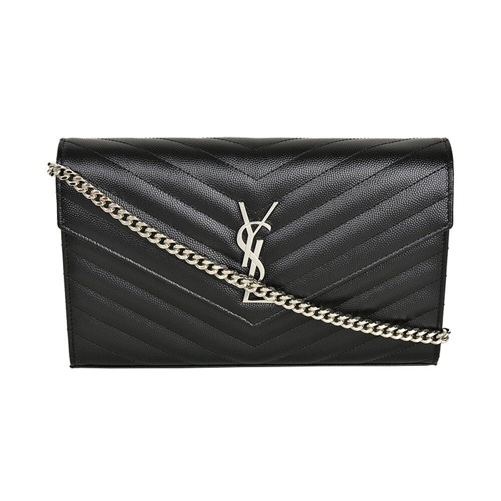 YSL 圣罗兰/女士时尚简约logo装饰信封包链条包斜挎单肩