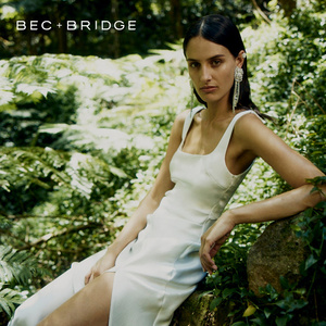 BECBRIDGE THE DREAMER伴娘系列简约修身吊带连衣裙BM-11015