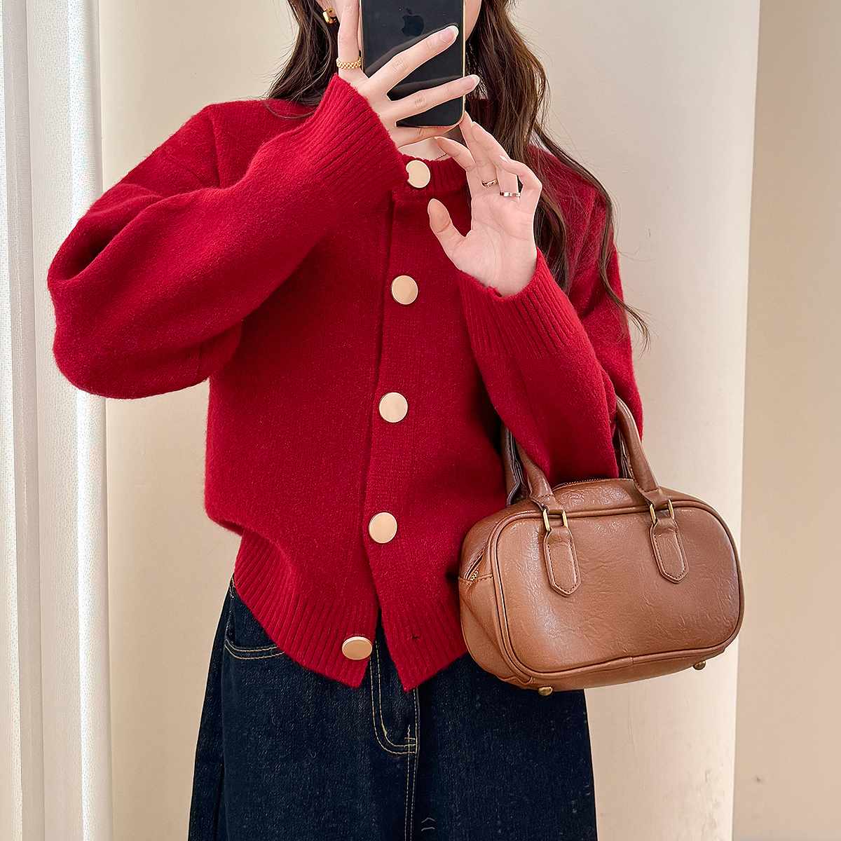 唐狮秋冬季女毛衣简约设计慵懒风