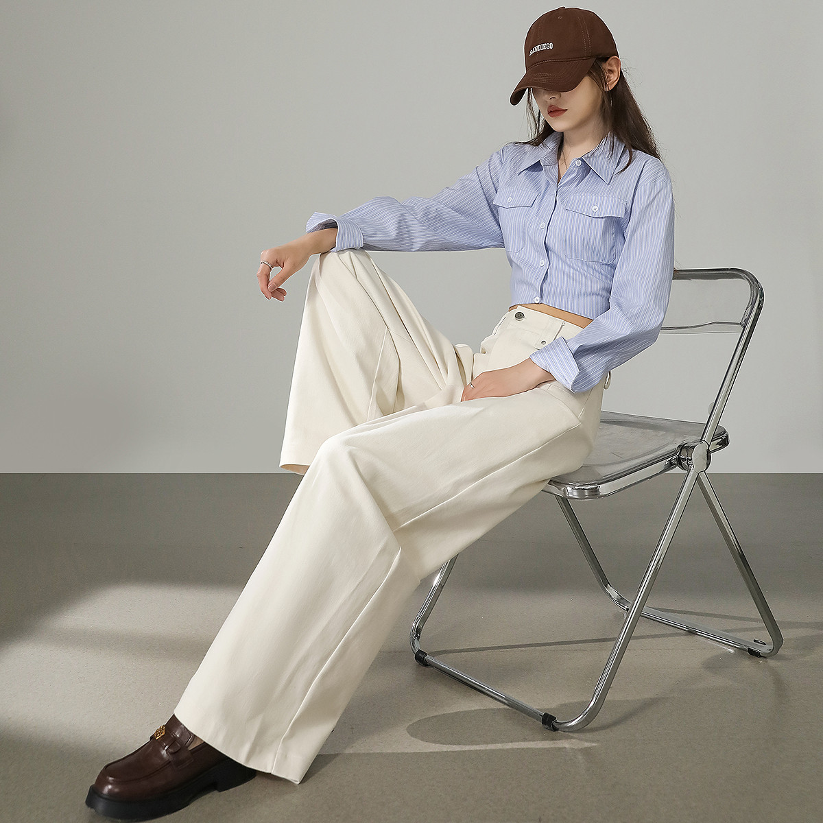 唐狮秋季新款女休闲裤宽松阔腿休闲显瘦竖插袋纱卡长裤工装裤tuTA,女装/女士精品,休闲裤,淘宝优惠券,粉丝福利购,淘宝优惠卷