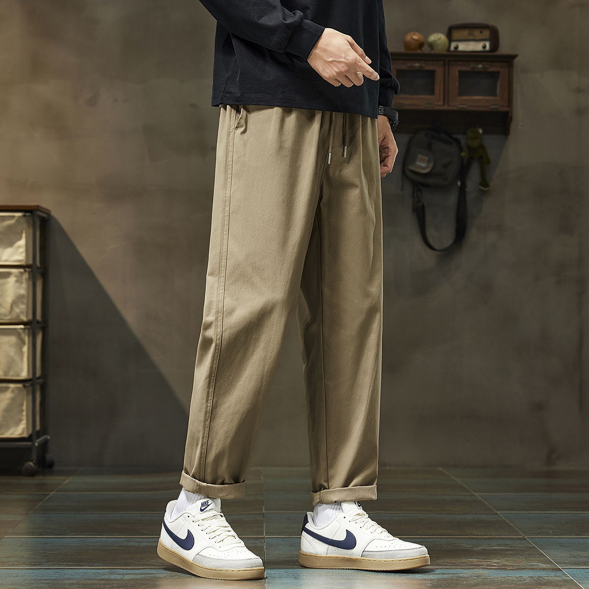 唐狮薄款夏季休闲长裤男款百搭运