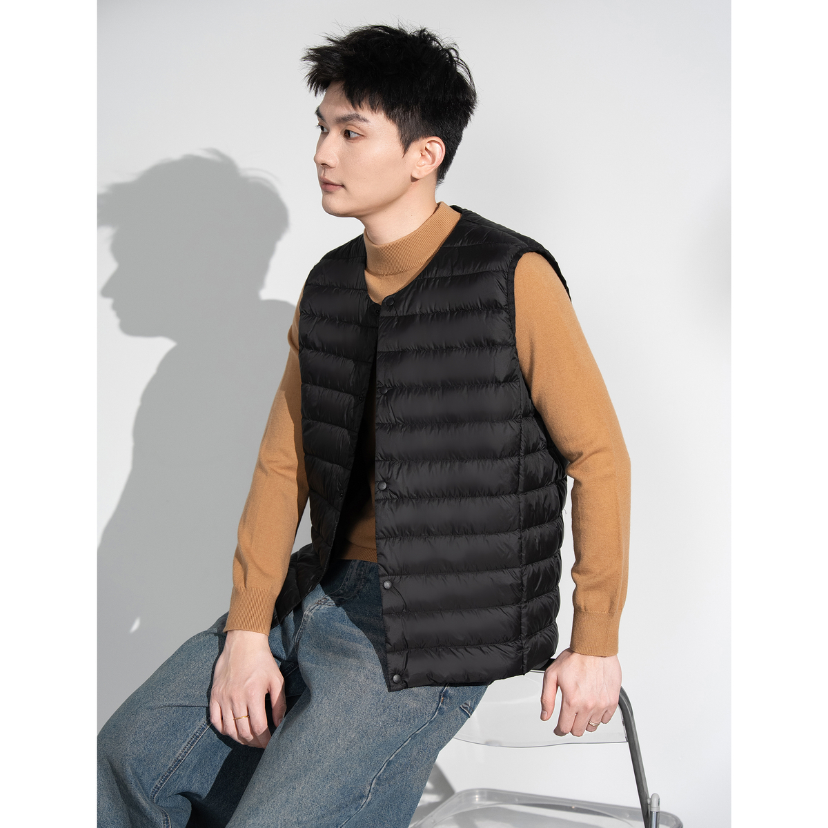 唐狮冬季男短款新款休闲简约百搭