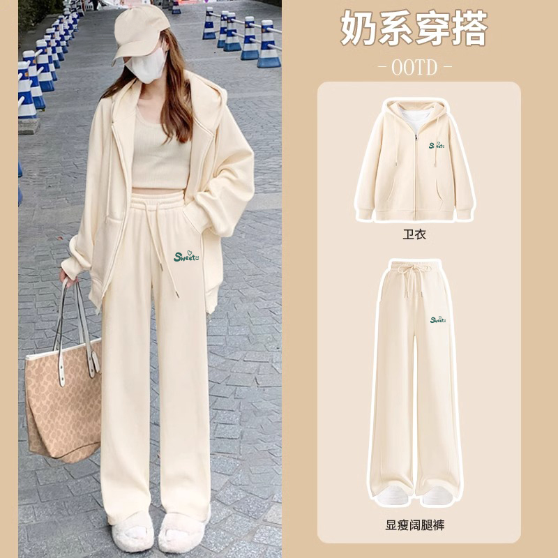 唐狮休闲运动套装女春季2025年